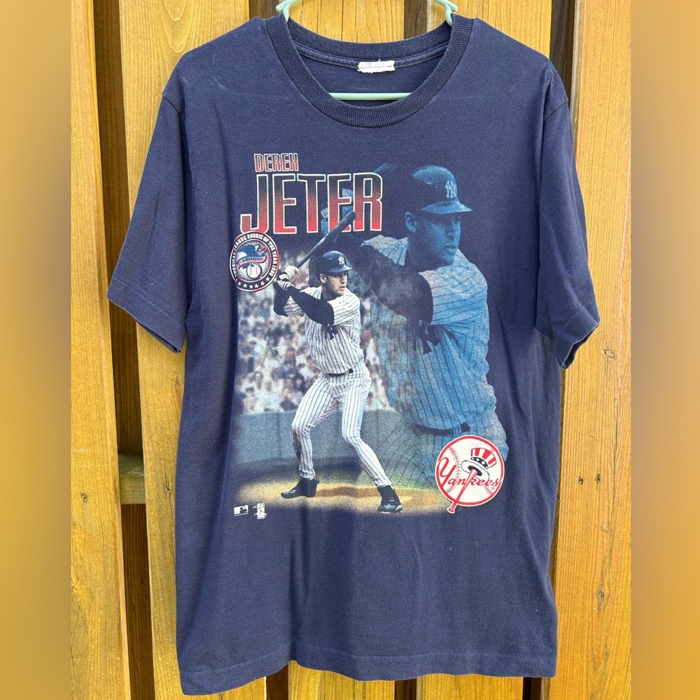 Derek Jeter New York Yankees Rookie Of the Year 1996 Vintage MLB t-Shirt